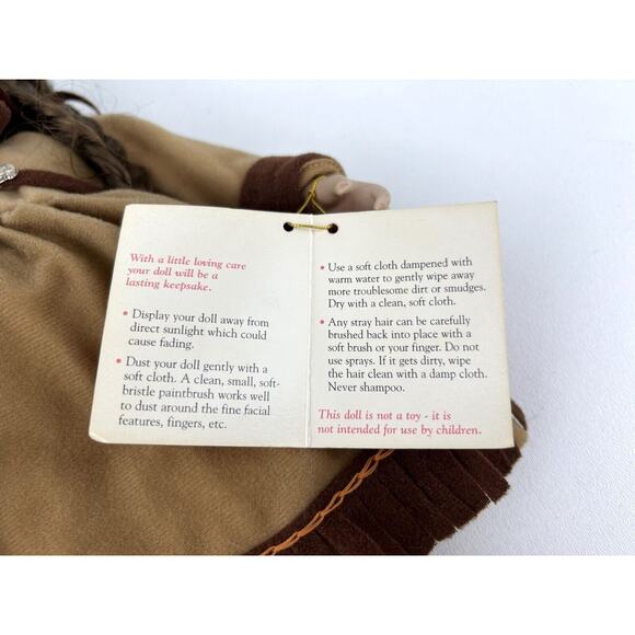 Paradise Galleries Western Girl Doll Braided Hair 16" Doll Blue Eyes Hang Tag - Picture 9 of 10